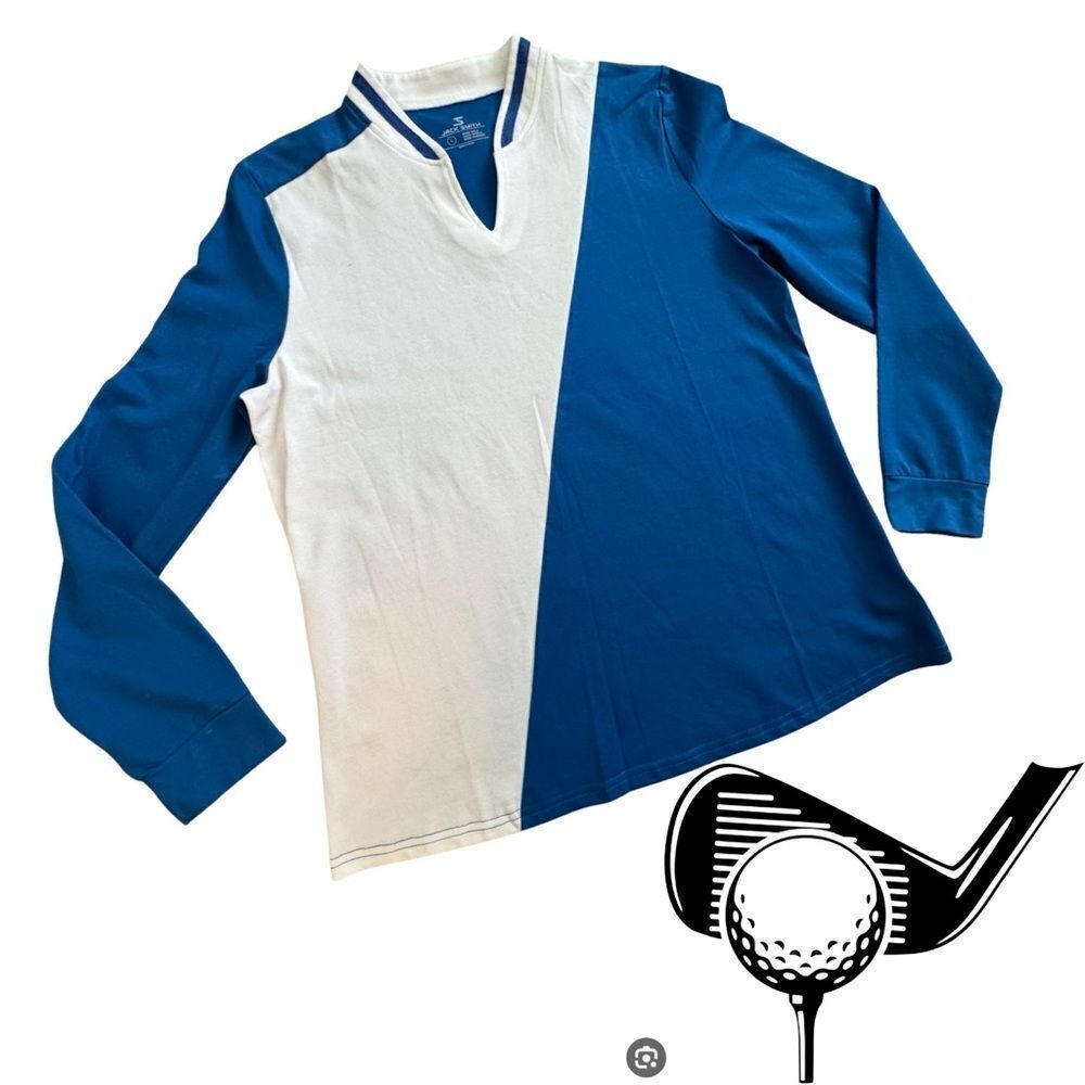 Jack Smith Women's Long Sleeve Golf Shirts Tennis Quick Dry UPF 50+ Size L NWT